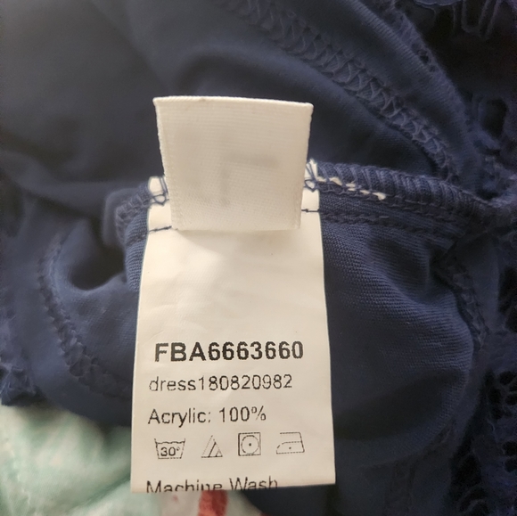 Romwe Women's Lace Sleeveless A Line Elegant Cocktail Evening Party Dress - Picture 6 of 7